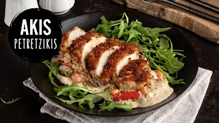 Baked Chicken with Blue Cheese Bechamel Sauce | Akis Petretzikis