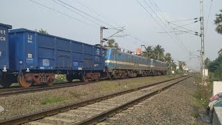 HighSpeed  Newly Painted Goods Train With Guntakal  2 WAG  7 25 December 2022