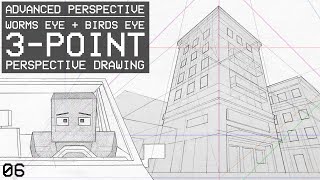 Three Points Perspective (Worms Eye / Birds Eye) Set Up - Advanced Perspective 06