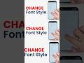 Keyboard font style change #smartphone