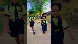 Shravani And Shreyash Sister And Brother Going to School Enjoy School Day 🧑‍💼😂👌