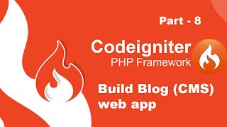 [part 8] Blog CMS website in CodeIgniter 3 with AJAX. Article post form with ajax #php #codeignite