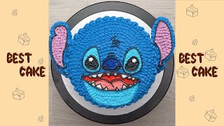Stitch Face Cake Tutorial #Shorts #Short #Cake