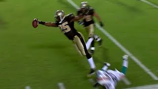 Reggie Bush Incredible Leaping Touchdown in 2009 | Saints vs. Dolphins Week 7