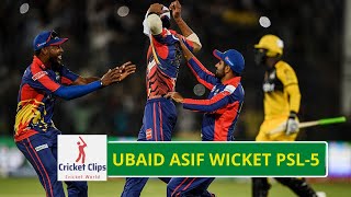HBL PSL-2020 || Ubaid Asif Wicket || Kar Vs Pes || Cricket Clips