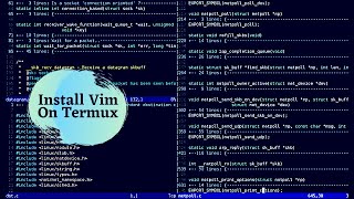 How To Install Vim In Termux