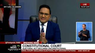 Constitutional Court | Electoral act declared unconstitutional: IEC and ANC reaction
