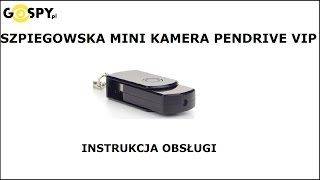 Szpiegowska mini kamera Pendrive VIP Gospy.pl