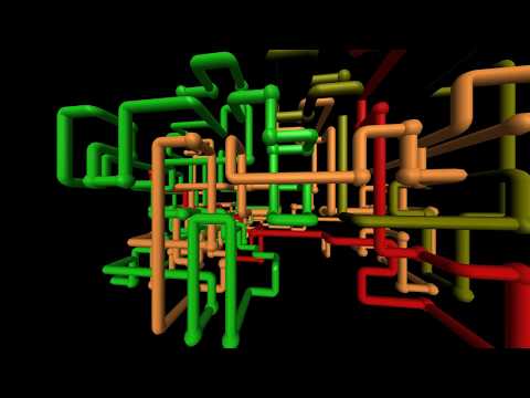 3D pipes screensaver (1080p) 3D pipes screensaver (1080p)