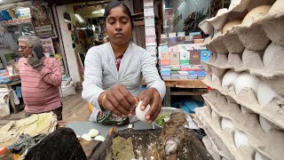 Sharmila Aunty Serves Boiled Eggs Fry | Street Food