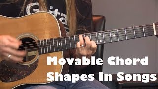 Movable Chord Shapes In Songs | GuitarZoom.com | Steve Stine