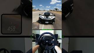 Drag Race Jesko Koenigsegg | Forza Horizon 5 #steeringwheel #short #koenigseggjesko
