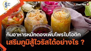 กินอาหารหมักดองเพิ่มโพรไบโอติก เสริมภูมิสู้ไวรัสได้อย่างไร ? : รู้เท่ารู้ทัน