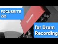 FOCUSRITE 2i2 for Drum recording #Shorts