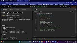 Tuple with Same Product | LeetCode 1726 For Coding Interview | Optimized Solution Explained! #code
