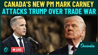 LIVE | Canada’s New PM Mark Carney Roasts Trump in His First Speech | Mark Carney Speech LIVE