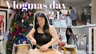 *Vlog* Vlogmas Day 24 🎄 cleaning reset, what I'm making for Christmas day + Christmas eve dinner