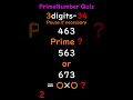 【3digits 34】素数クイズ prime number quiz 素数 primenumber 素因数分解 shorts