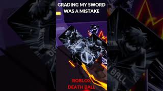 Grading My A+ Sword Was A Mistake | Roblox Death Ball #shorts  #deathball #roblox