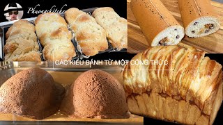 4 KIỂU BÁNH TỪ MỘT CÔNG THỨC