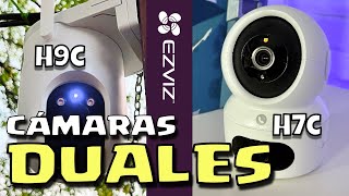 🤔 ¿Vale la pena una CÁMARA de vigilancia con LENTE DUAL? | Review completa EZVIZ H7c y EZVIZ H9c