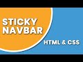 Creative Sticky Navbar on Scroll CSS | Sticky Navbar after Scroll