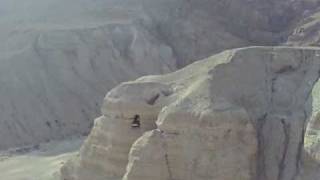 Qumran Caves above the Dead Sea