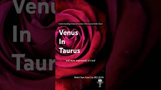 Venus in Taurus in the Birth Chart #venusintaurus #taurusastrology #tauruslove #astrologyreadings