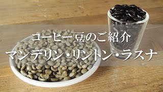 マンデリン・リントン・ラスナ　ー 取り扱いコーヒー豆のご紹介 ー　【悟理道珈琲工房】