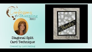 Diagonal Split Card Technique - Stampin' Up