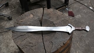 Forging a Bronze Age style sword, part 2, making the handle.