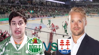 Kval strecket närmar sig nu Rögle! Rögle BK VS Timrå IK, Mål, Hilights och Klack Sång#19