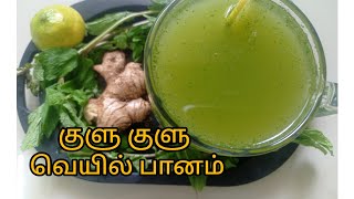 அடிக்கும் வெயில் குளு குளு பானம் புதினா, இஞ்சி