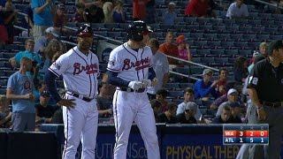 MIA@ATL: Freeman drives in run with a triple to right