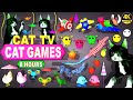 CAT GAMES | THE MOST FAVORITE VIDEO FOR CATS TO WATCH | CAT GAMES COMPILATION 4K 8 -HOURS | 🐱