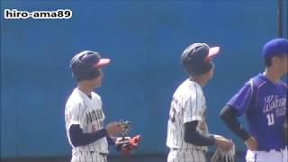 《広島六大学新人戦》  宮園浩輔選手（広島経済大学）【ヒット打ったよ 】