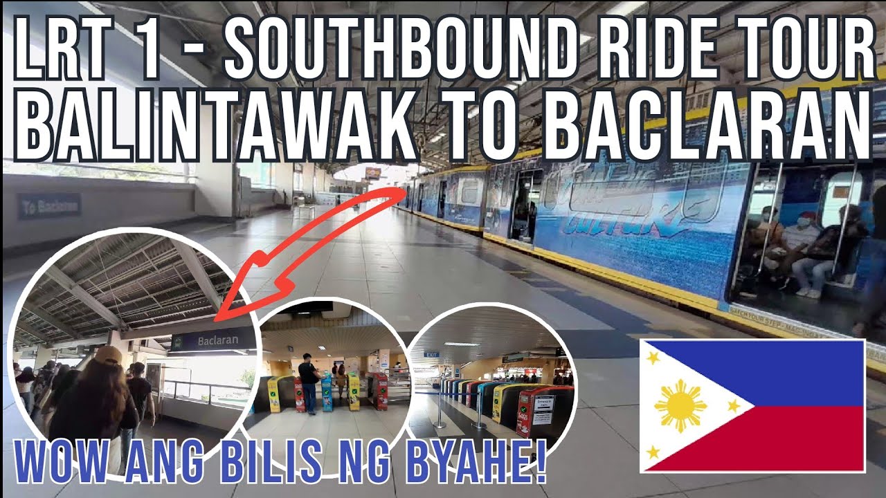 LRT -1 Southbound Ride From Balintawak To Baclaran Station | LRT Line 1 ...