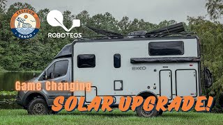 Game Changing Solar Tracking System by Roboteos - Installed on Winnebago Sprinter Ekko 23b!