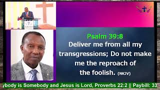 Dealing With Reproach - Bishop Dr Paul MUEMA