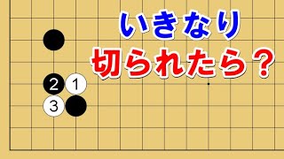 【囲碁講座】序盤でいきなりキリ違えられた時の対応を解説します。