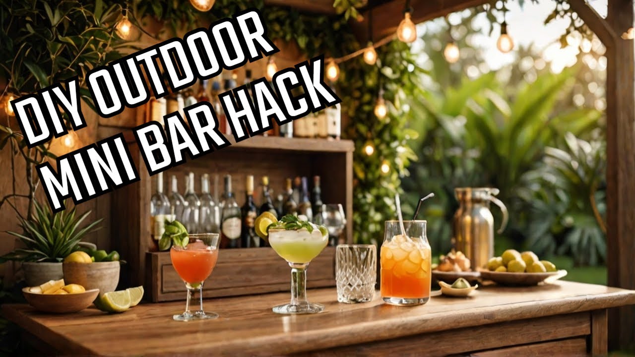 How To Make Your Own Outdoor Mini Bar Diy Bar Design Hack Youtube