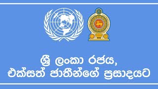 ශ්‍රී ලංකා රජය, එක්සත් ජාතීන්ගේ ප්‍රසාදයට