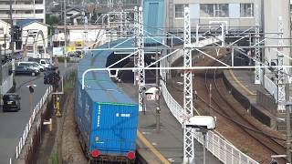 JR貨物 EF210-137号機（岡山）＋コキ26両　貨物列車8057レ（約11時間30分遅れ） 2019.08.31