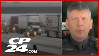 Freezing rain and ice pellets causing sloppy and slushy roads | OPP Sgt. Kerry Schmidt