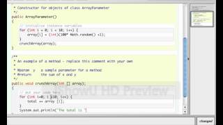 BlueJ - ArrayParameter.mov