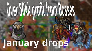 I made over 50kk profit in a month killing bosses in Tibia