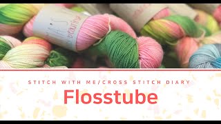 Flosstube #184 ⭐냥이의 취미생활⭐ Stitch With Me ⭐ Cross Stitch Diary