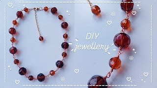 make a necklace with me! 🤎