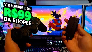 TESTEI O VÍDEOGAME BARATO DA SHOPEE