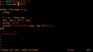 daily bits - Writing a Countdown Timer in Ruby